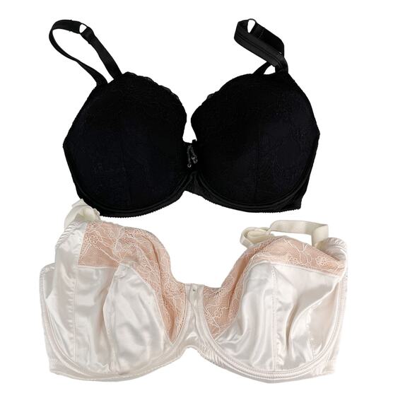 Lot of 2 Parfait by Affinitas Bras 40G Lace Underwire - Picture 1 of 12